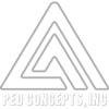 Ped-Concepts Stacked Logo-White